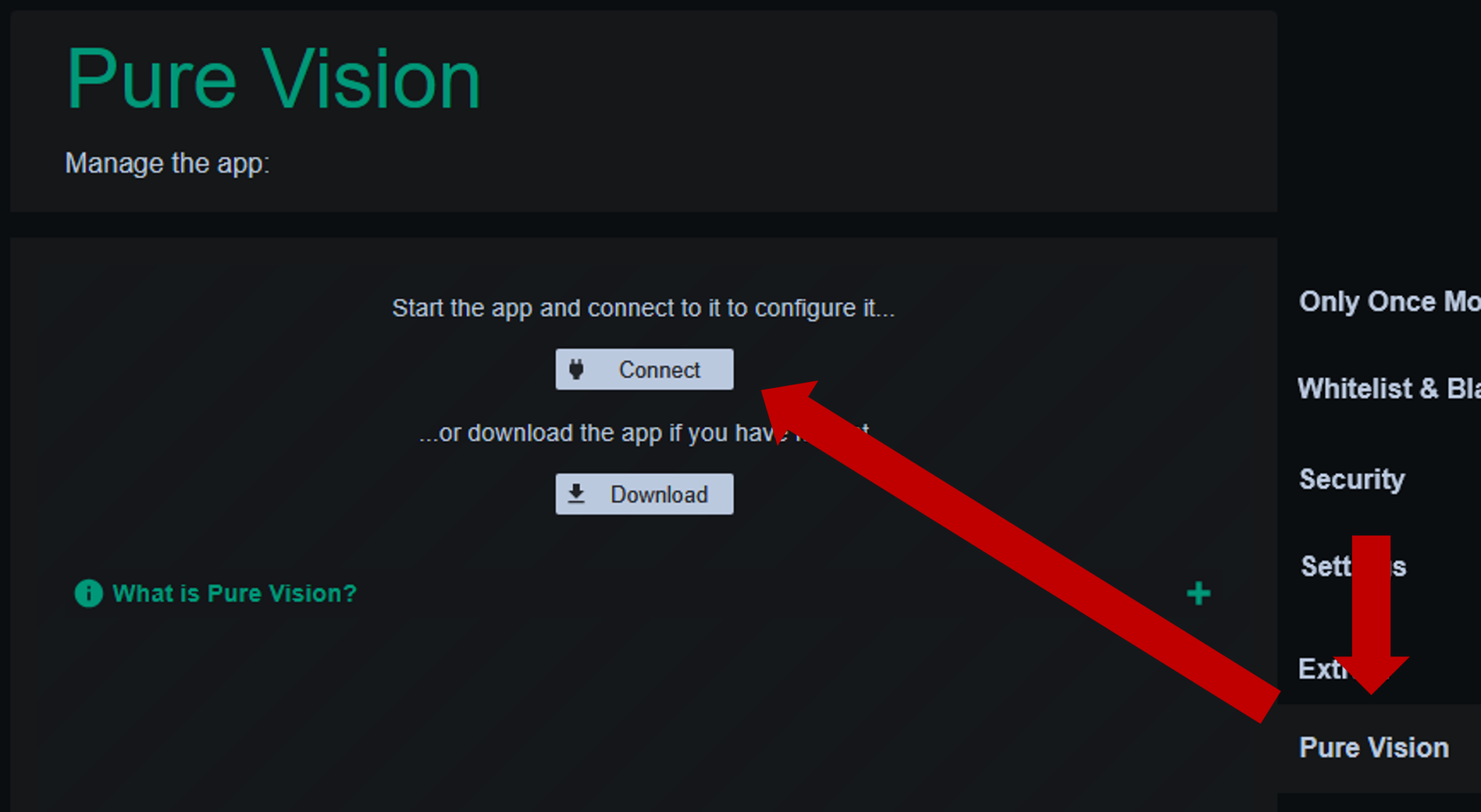 PureVision Connect Info